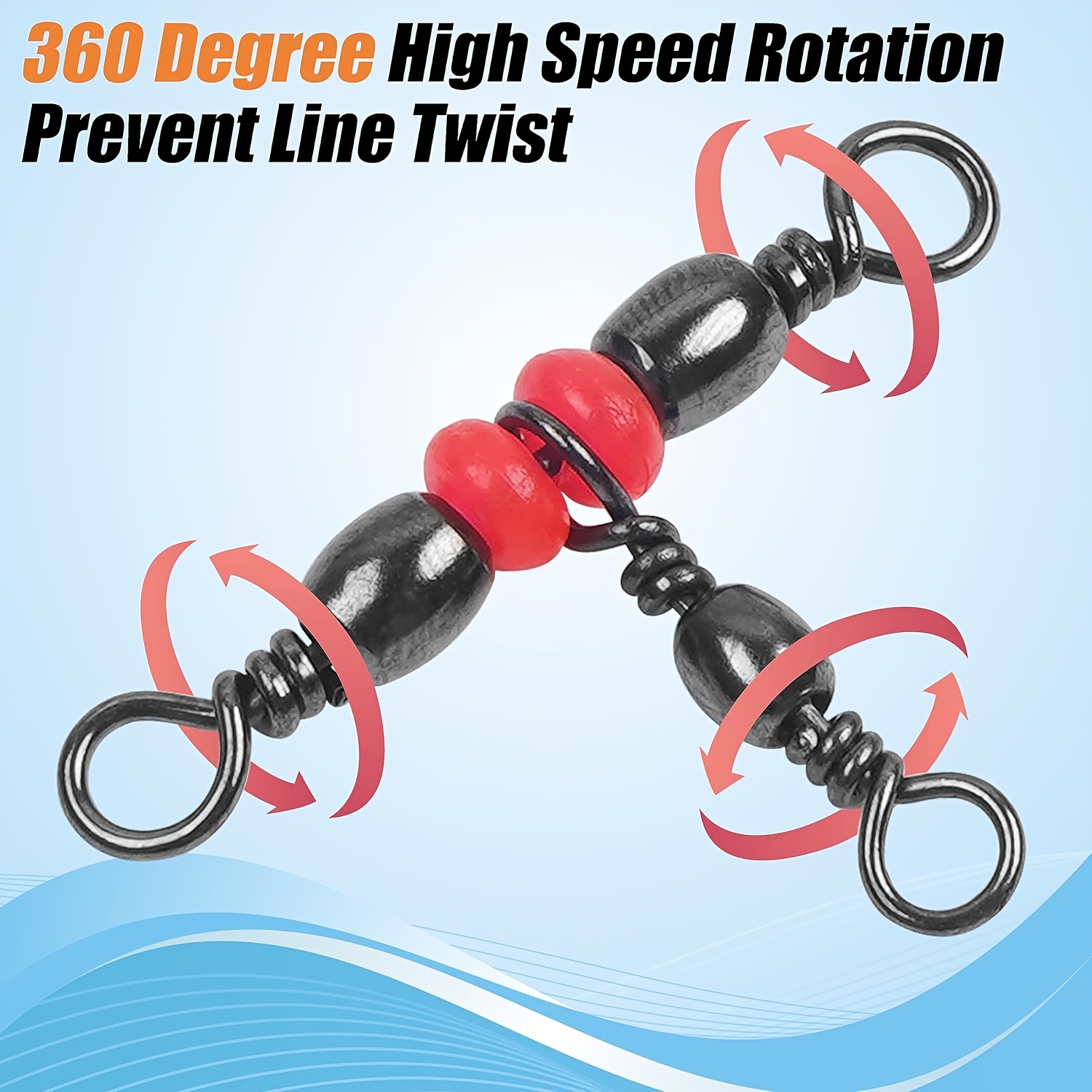 3 Three Way Swivels,Triple Swi - огляд і ціна Baitcasting Reel