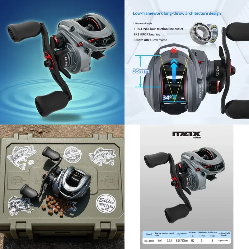 ZGLY Abu Garcia Elite Dropper  - огляд і ціна Baitcasting Reel