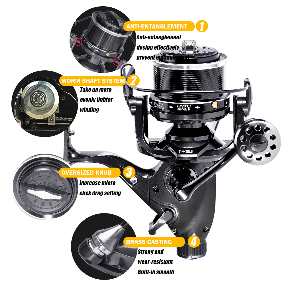 New Carp Fishing Reel Spinning - огляд і ціна Reel Drag Knob