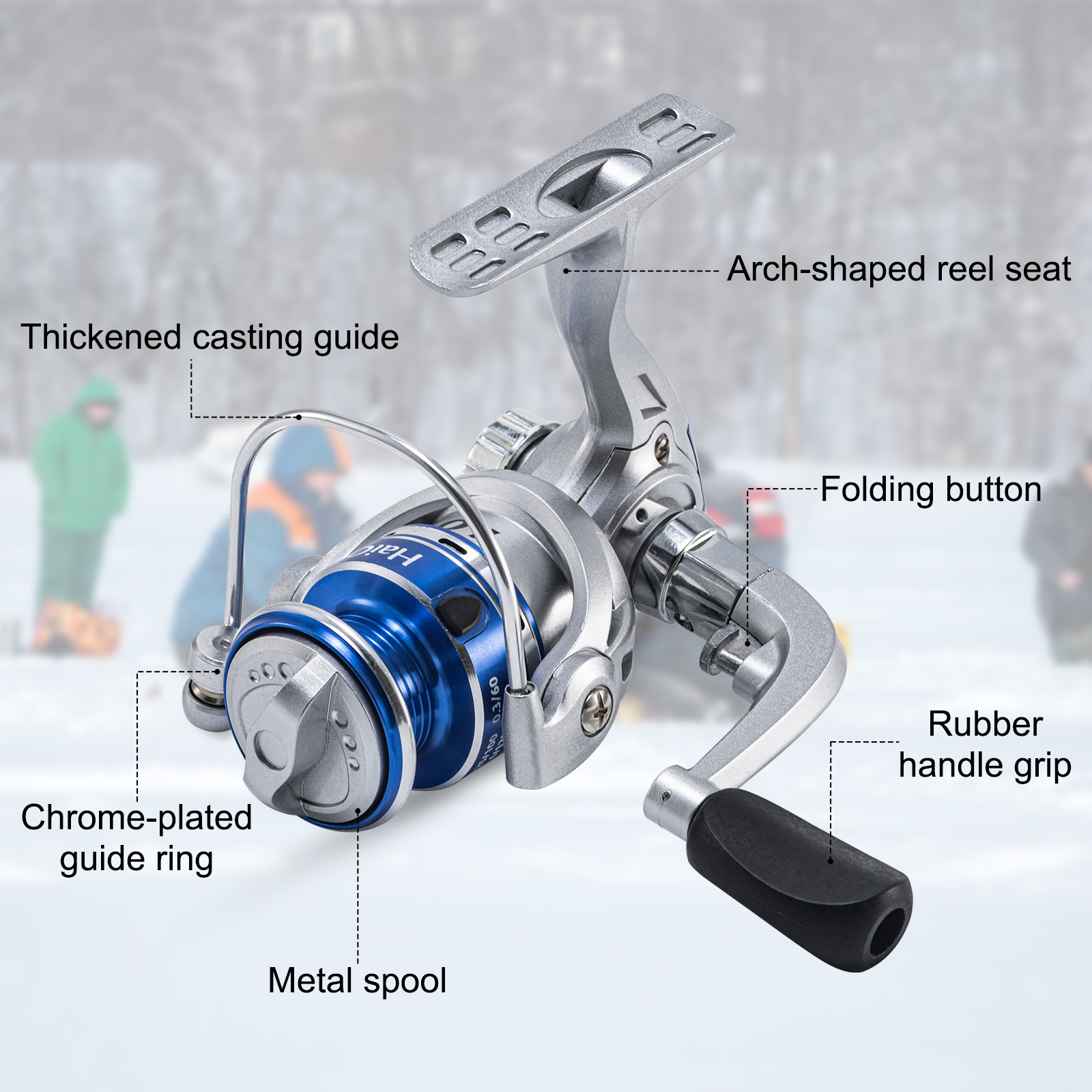 Goture New Ice Fishing Reels W - огляд і ціна Ice Fishing Reel