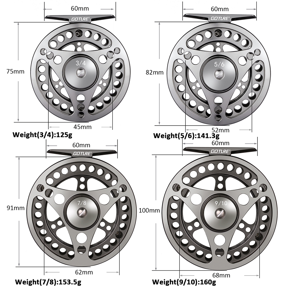Goture Fly Fishing Reel Large  - огляд і ціна Reel Spare Spool